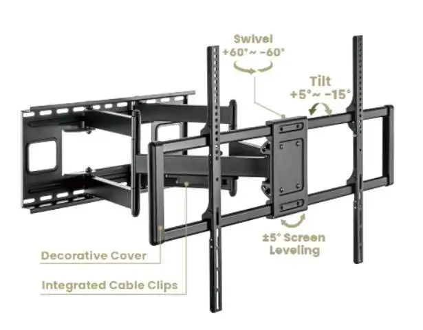 Gembird стенна стойка за телевизор TV Mount - WM-120ST-01 - Adjustable, 60"-120", 120 kg