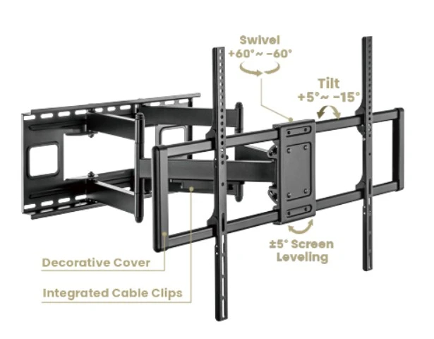 Gembird стенна стойка за телевизор TV Mount - WM-120ST-01 - Adjustable, 60"-120", 120 kg