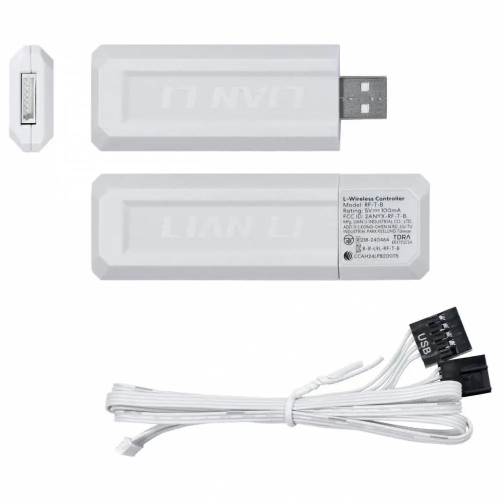 Вентилатори 3бр Lian Li UNI FAN SL-INF Wireless ARGB PWM Reverse - 120 mm Бели + Контролер