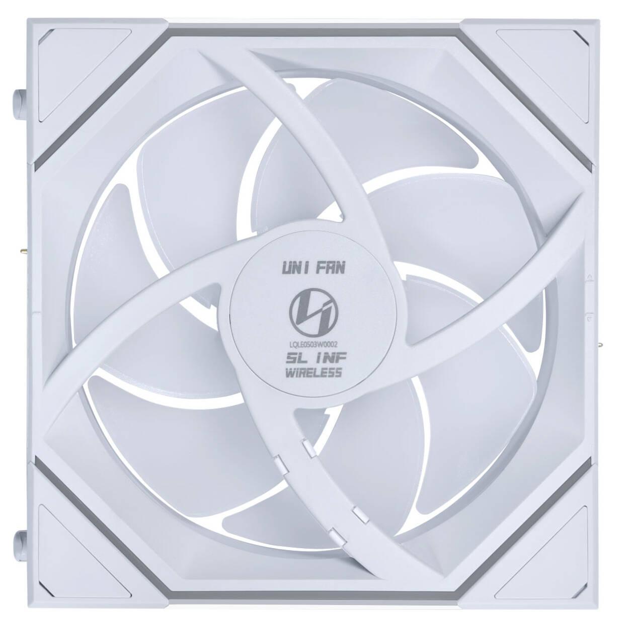 Вентилатори 3бр Lian Li UNI FAN SL-INF Wireless ARGB PWM - 120 mm Бели + Контролер