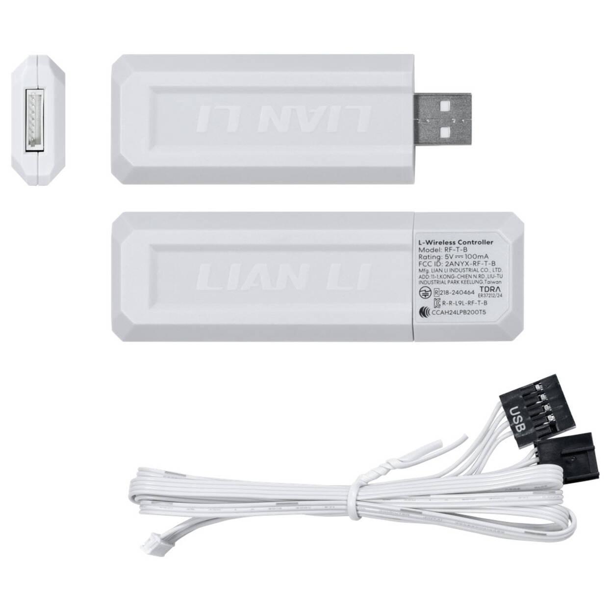 Вентилатори 3бр Lian Li UNI FAN SL-INF Wireless ARGB PWM - 120 mm Бели + Контролер