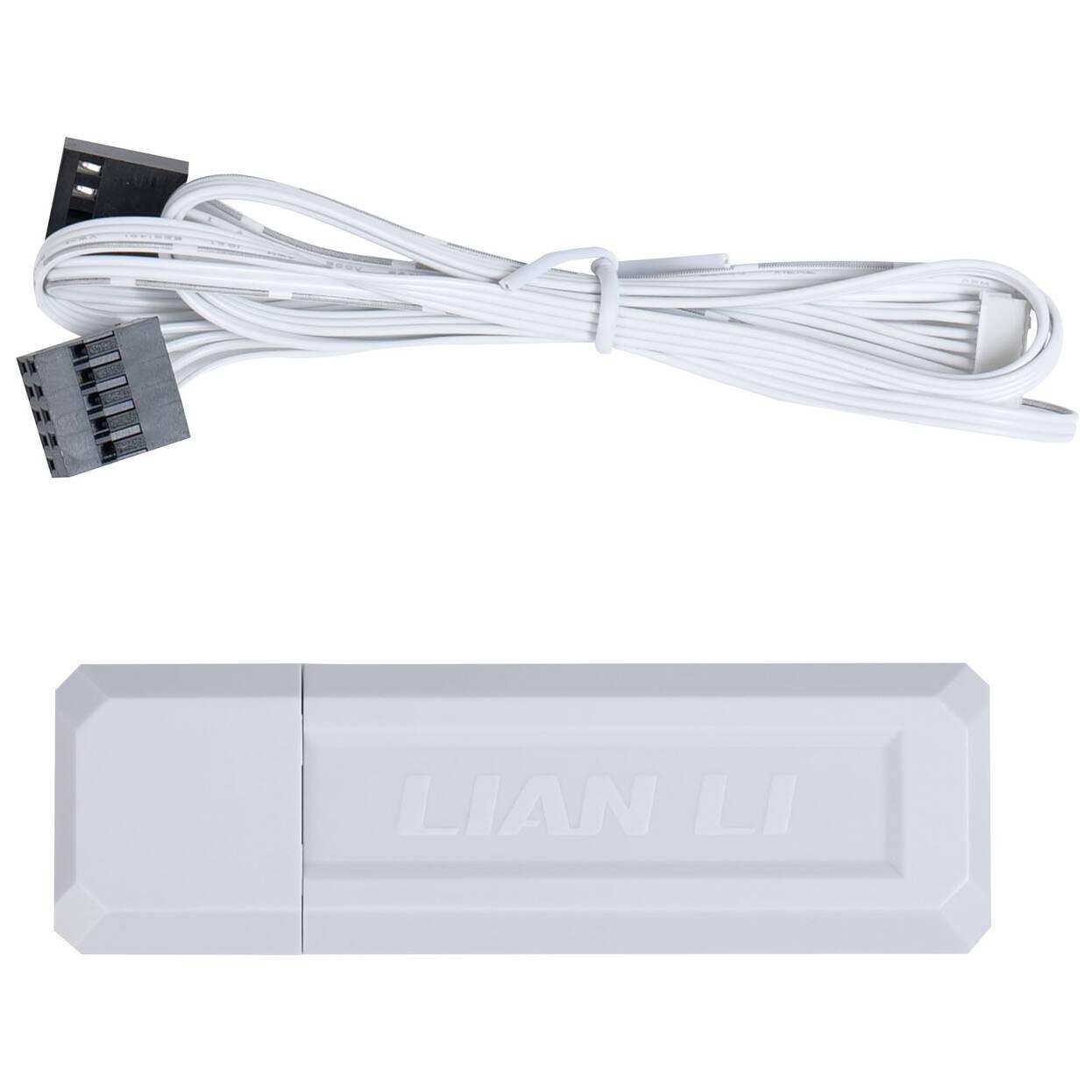 Вентилатори 3бр Lian Li UNI FAN CL Wireless ARGB PWM Reverse - 120 mm Бели + Контролер