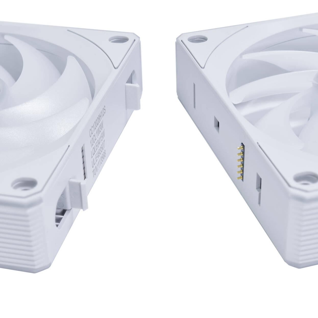 Ventiladores 3pcs Lian Li UNI FAN CL Wireless ARGB PWM - 120 mm Blancos + Controlador