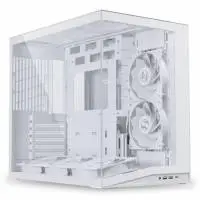 Кутия Lian Li O11 Dynamic Mini V2 Flow + 5 Вентилатора, Mini-Tower - White