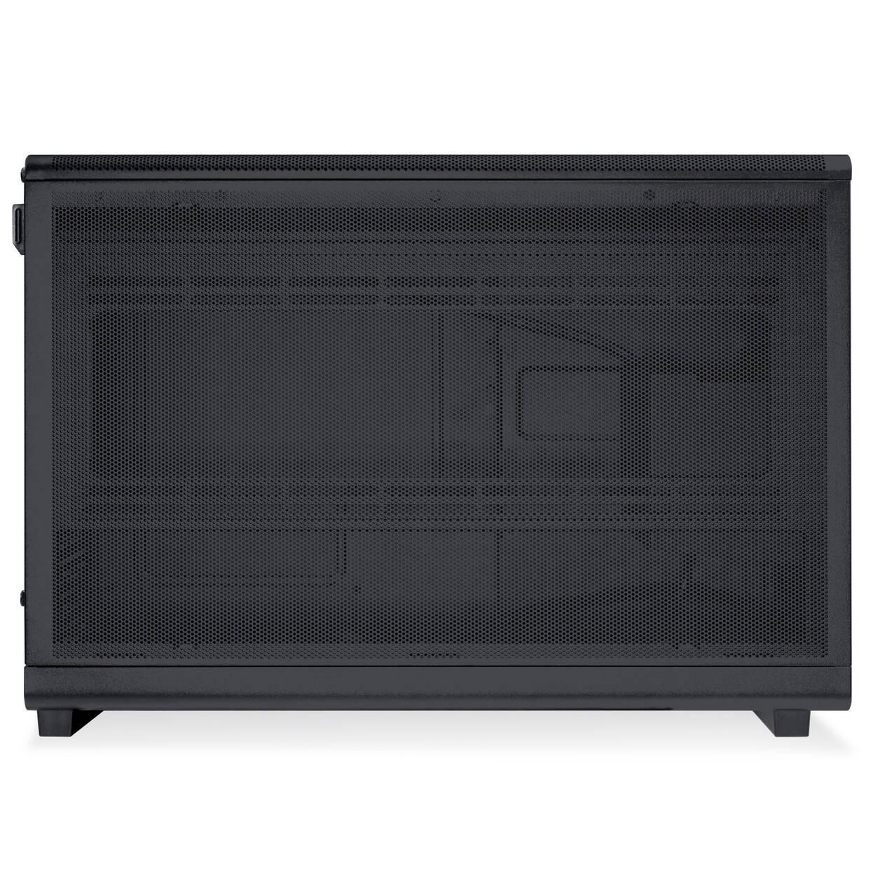 Кутия Lian Li DAN A3-mATX Wood Edition Black, Tempered Glass, Micro Tower