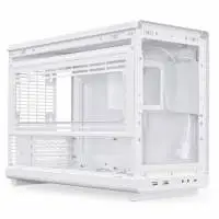 Кутия Lian Li DAN A3-mATX Wood Edition White, Tempered Glass, Micro Tower