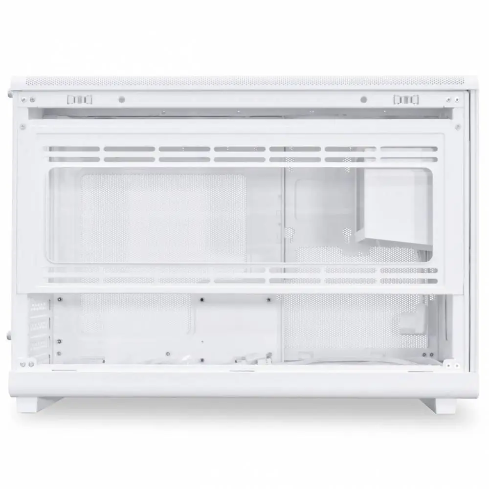Кутия Lian Li DAN A3-mATX Wood Edition White, Tempered Glass, Micro Tower