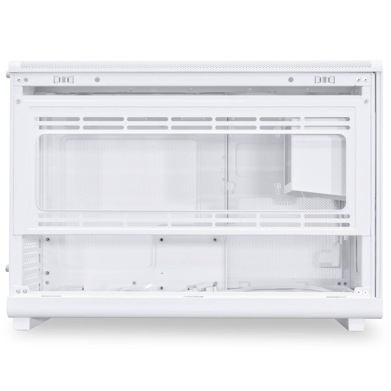 Кутия Lian Li DAN A3-mATX Wood Edition White, Tempered Glass, Micro Tower