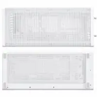 Кутия Lian Li DAN A3-mATX Wood Edition White, Tempered Glass, Micro Tower