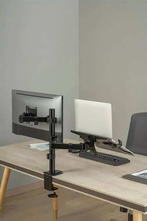 Gembird Стойка за монитор с лаптоп стойка Monitor Mount with Laptop holder - MA-DA-03
