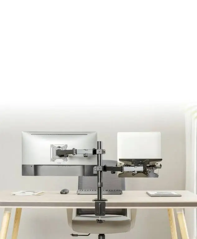 Gembird Стойка за монитор с лаптоп стойка Monitor Mount with Laptop holder - MA-DA-03