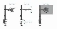 Gembird Стойка за монитор Monitor Mount - MA-D1-03 - 1 Monitor