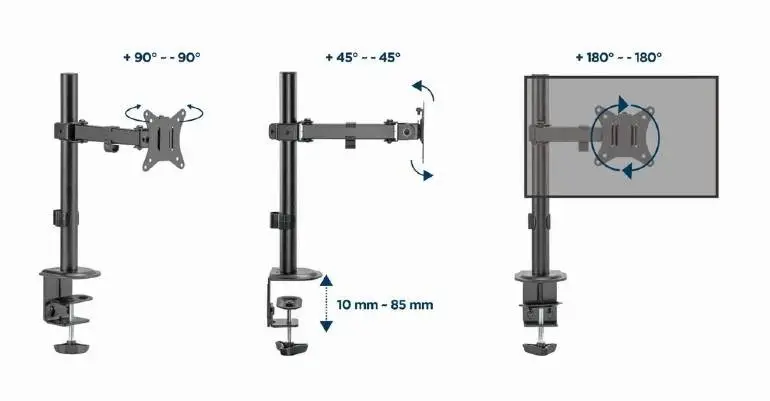 Gembird Стойка за монитор Monitor Mount - MA-D1-03 - 1 Monitor