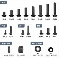Gembird комплект универсални винтове за стенен монтаж VESA Screw Kit - WM-KIT-01