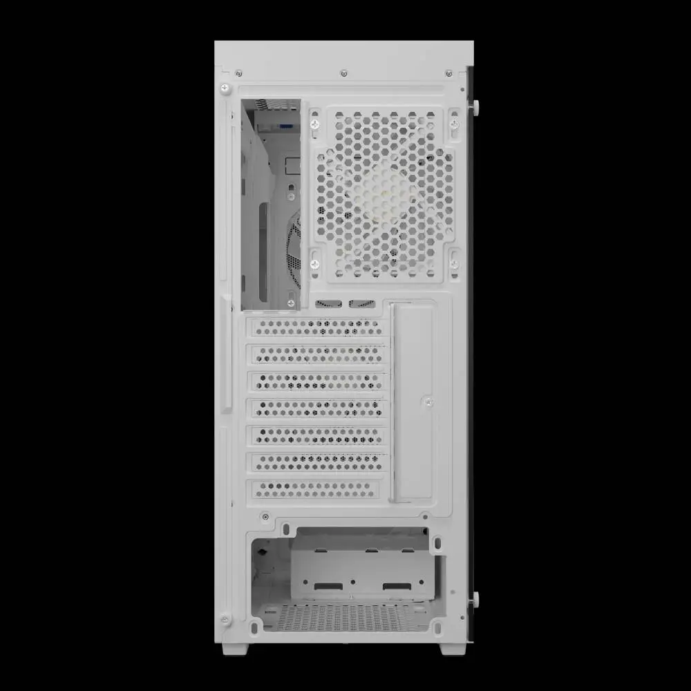 Gamdias кутия Case ATX - AURA GC5 ELITE ARGB WH - Addressable RGB, Mesh, Digital Display