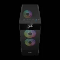 Gamdias кутия Case ATX - AURA GC5 ELITE ARGB BK - Addressable RGB, Mesh, Digital Display
