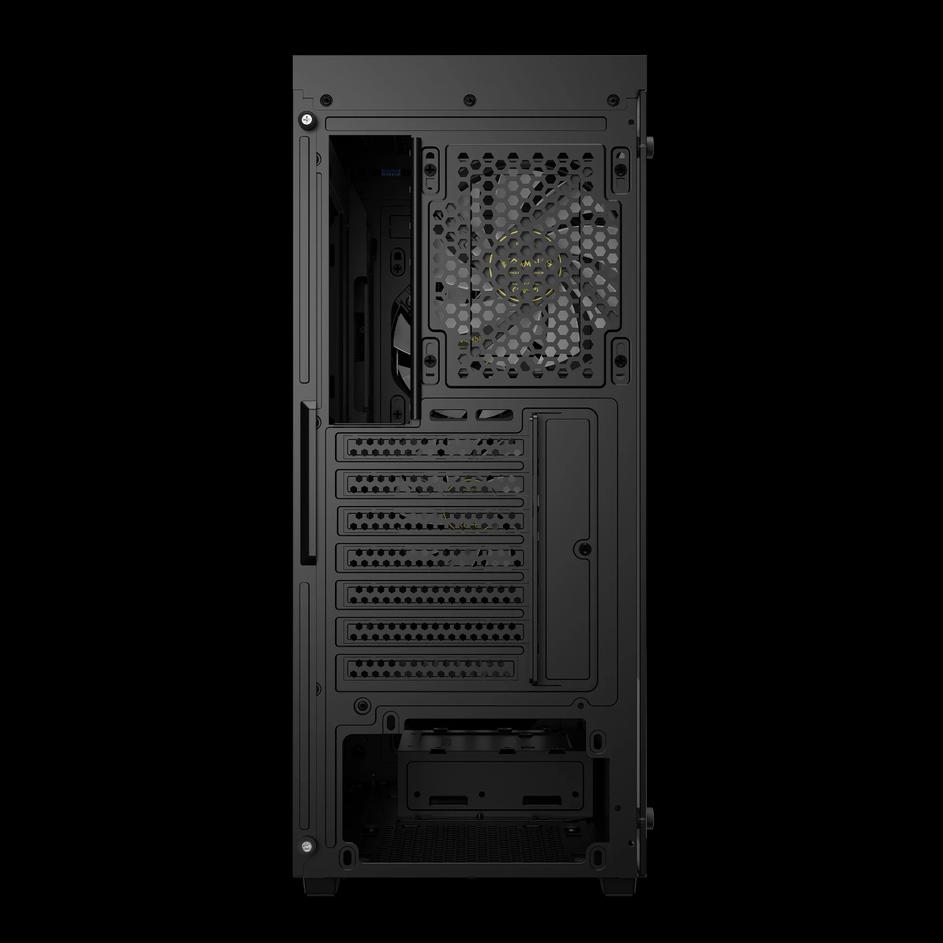 Gamdias кутия Case ATX - AURA GC4 ELITE - Addressable RGB, Wood