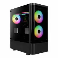 Кутия Gamdias TALOS E3 CG Case ATX, 3 x 120 mm A-RGB, Curved Glass