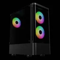 Кутия Gamdias TALOS E3 CG Case ATX, 3 x 120 mm A-RGB, Curved Glass