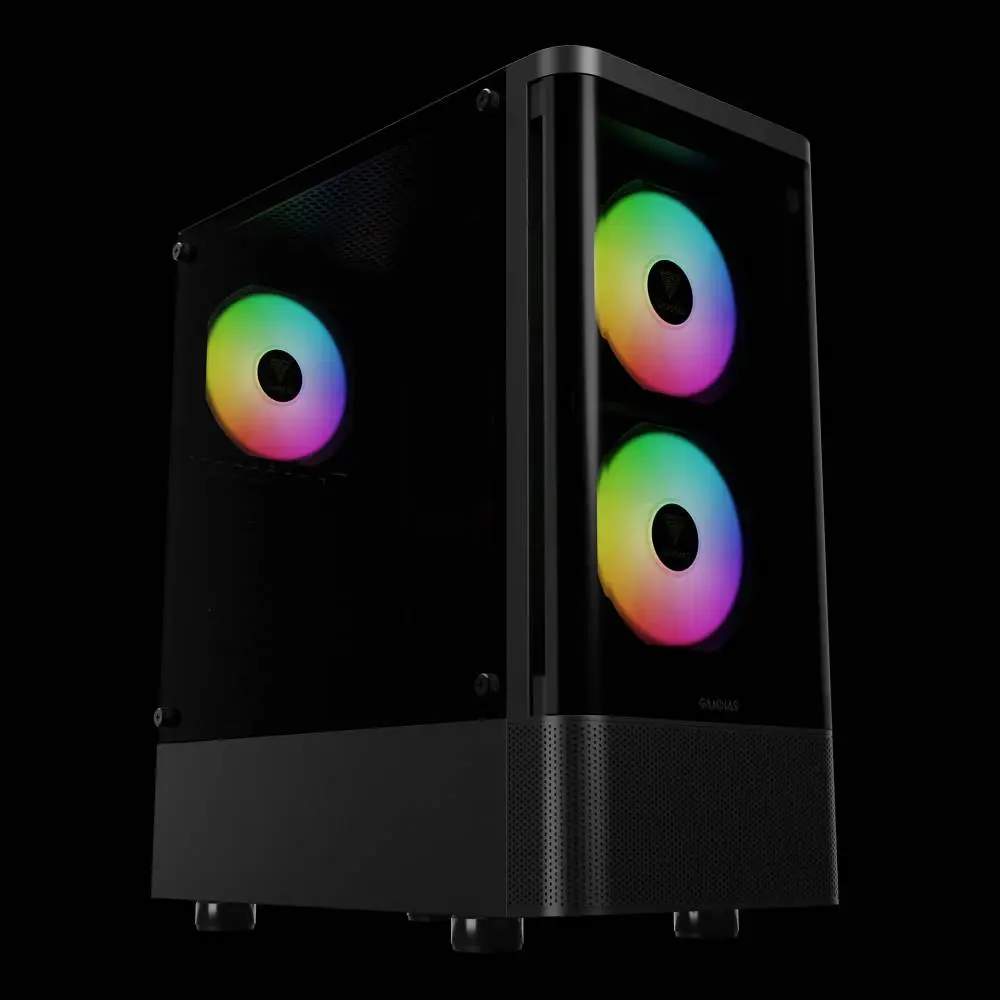 Кутия Gamdias TALOS E3 CG Case ATX, 3 x 120 mm A-RGB, Curved Glass