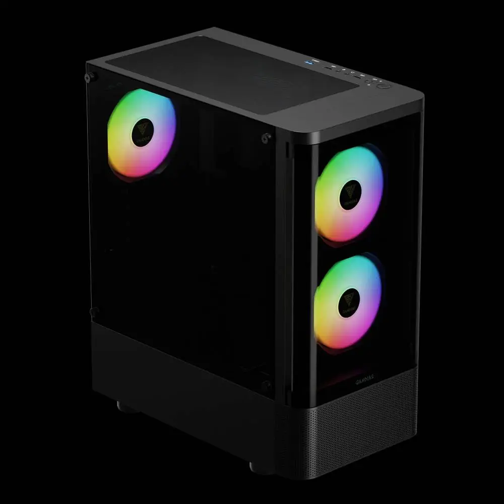 Кутия Gamdias TALOS E3 CG Case ATX, 3 x 120 mm A-RGB, Curved Glass