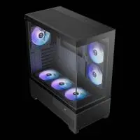 Кутия Gamdias AURA GC12 ARGB BK Case mATX, 6 x 120 mm A-RGB, USB-C, Tempered Glass