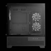 Кутия Gamdias AURA GC12 ARGB BK Case mATX, 6 x 120 mm A-RGB, USB-C, Tempered Glass