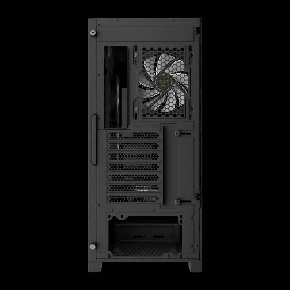 Кутия Gamdias AURA GC12 ARGB BK Case mATX, 6 x 120 mm A-RGB, USB-C, Tempered Glass