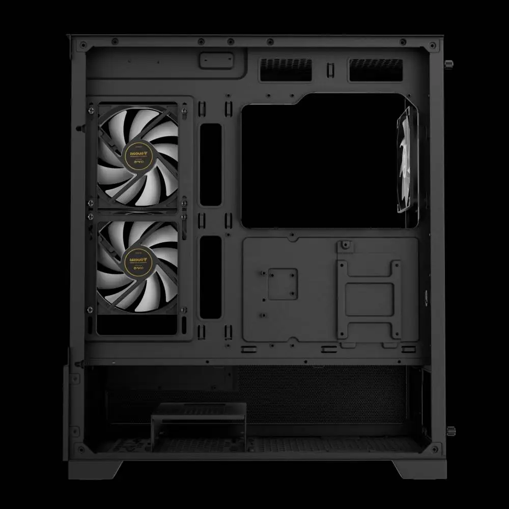Кутия Gamdias AURA GC12 ARGB BK Case mATX, 6 x 120 mm A-RGB, USB-C, Tempered Glass