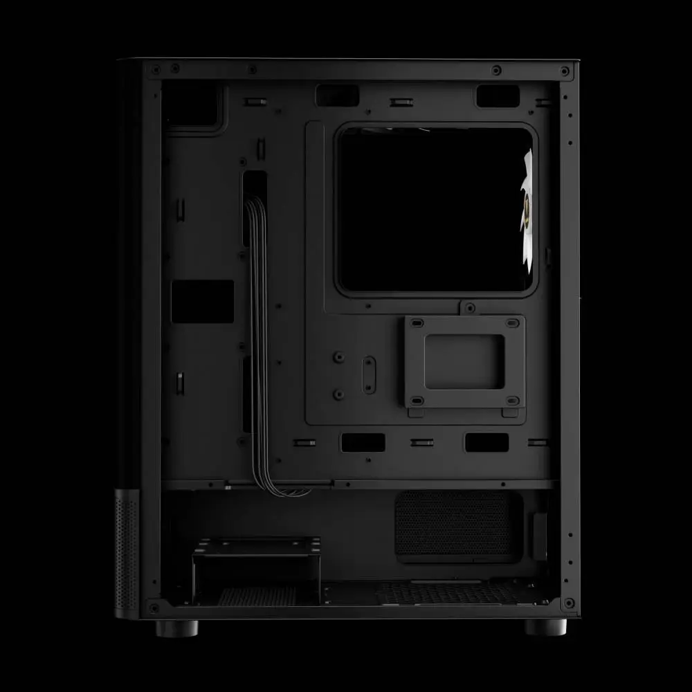 Kутия Gamdias ATLAS E2 Case ATX, 3 x 120 mm A-RGB, Digital Display, Curved Glass
