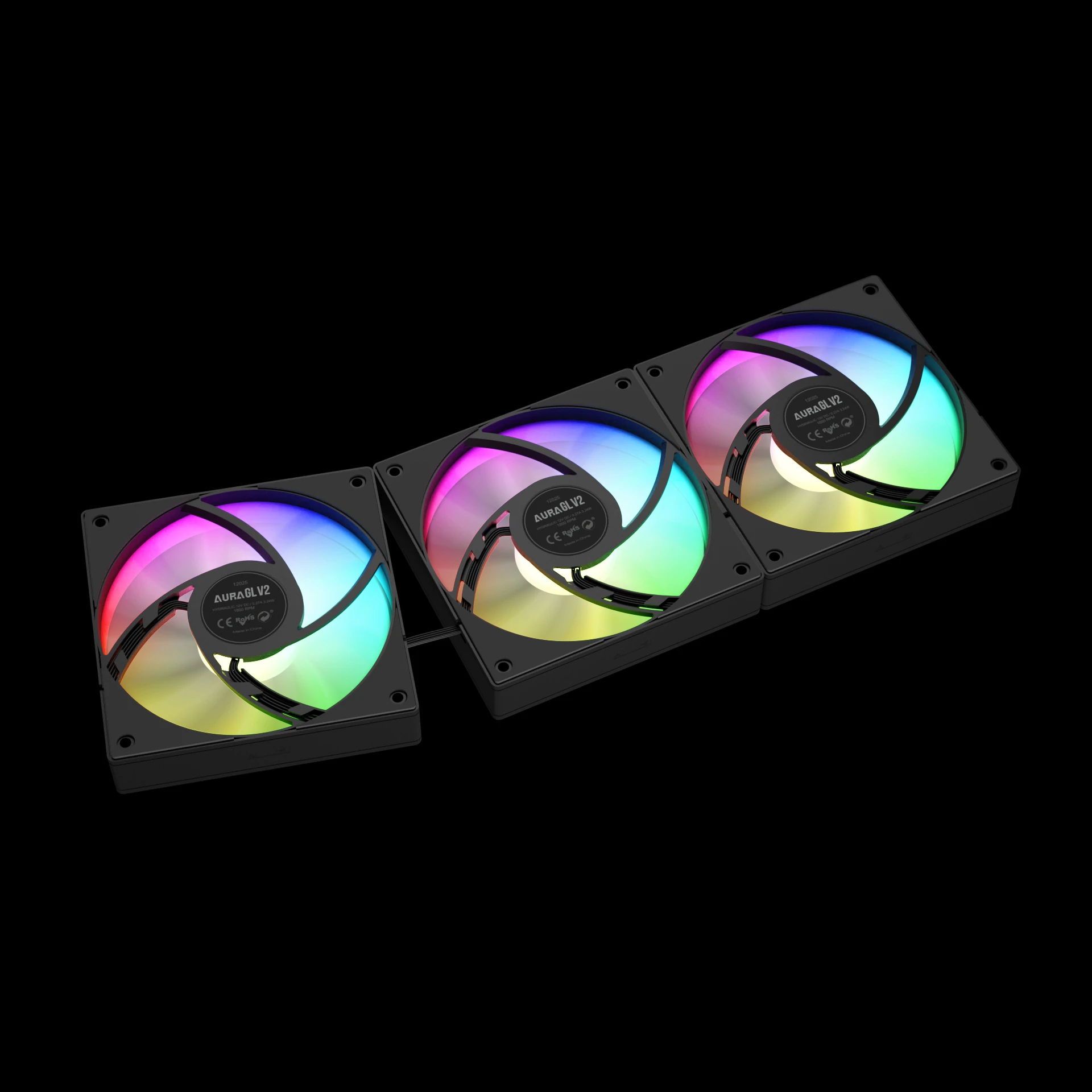 Gamdias водно охлаждане Water Cooling 360mm - AURA GL360 v2 - aRGB