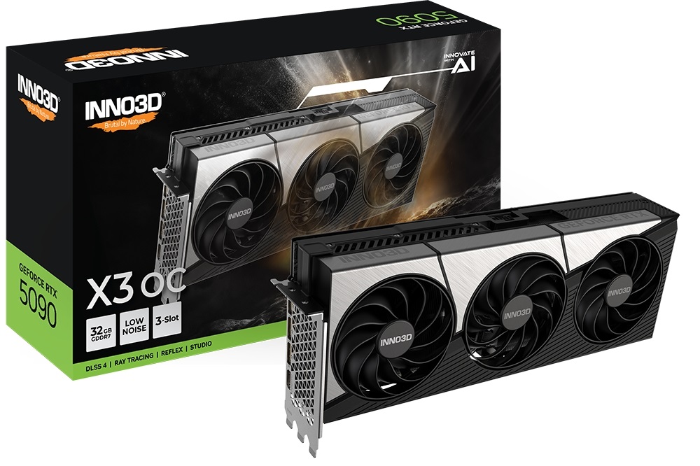 Видео карта INNO3D GeForce RTX 5090 X3 OC 32GB - N50903-32D7X-17593928