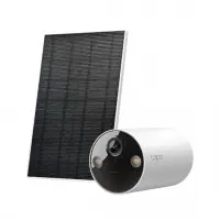 TP LINK C410-kit включва:  IP Camera tapo C410 + tapo A201 соларен панел