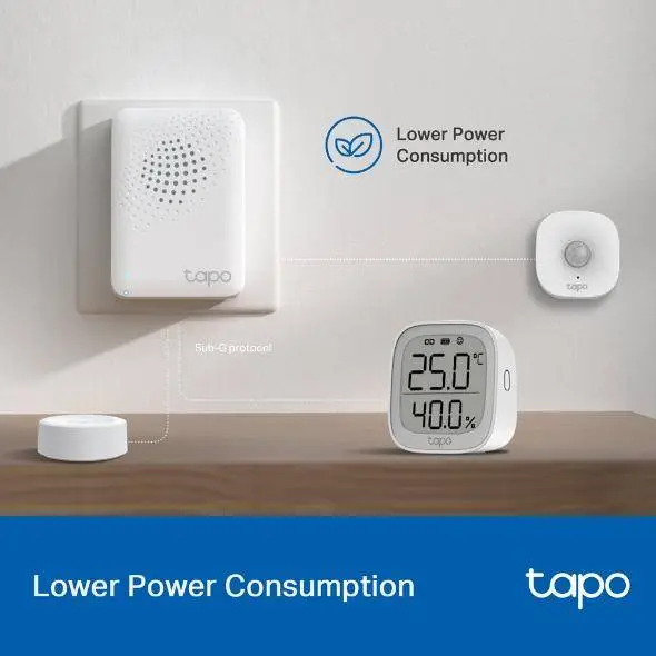 TP LINK hub inteligente con timbre H100, alarma, se coordina con sensores inteligentes Tapo, conecta hasta 64 dispositivos inteligentes, timbre, Wi-Fi