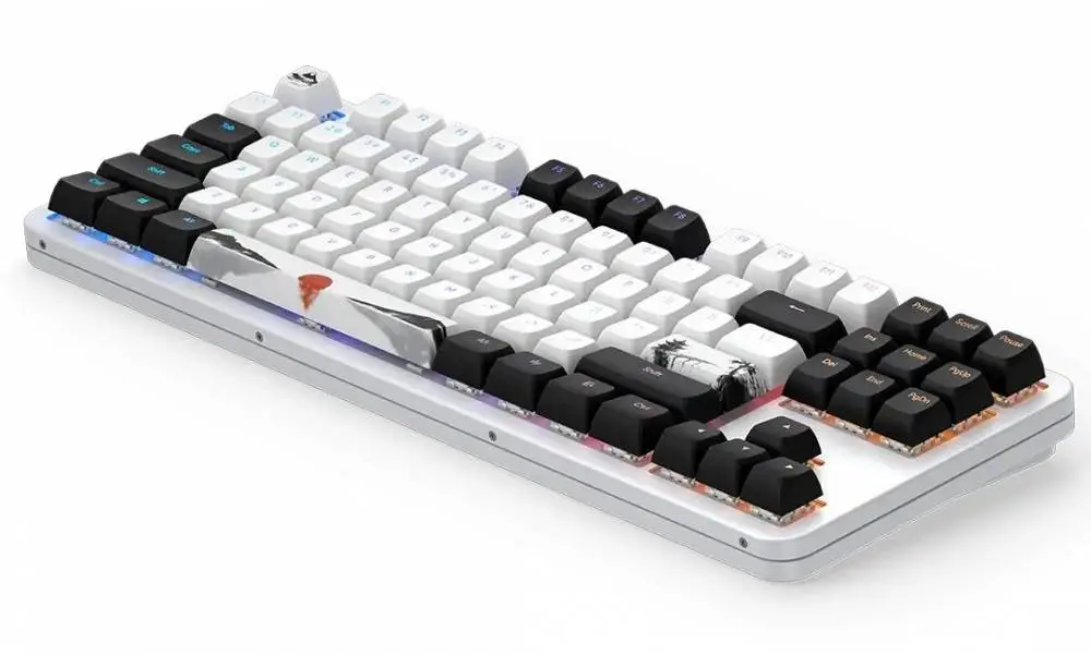 Геймърскa механична клавиатура Dark Project 87 Fuji V2 RGB TKL - G3MS Sapphire Switches, ABS