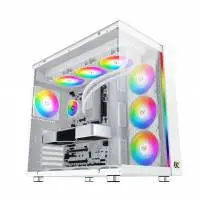Кутия Xigmatek AQUA ULTRA AIR Arctic, 7 x ARGB Fans, EATX Case 