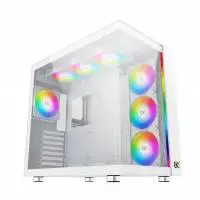 Кутия Xigmatek AQUA ULTRA AIR Arctic, 7 x ARGB Fans, EATX Case 