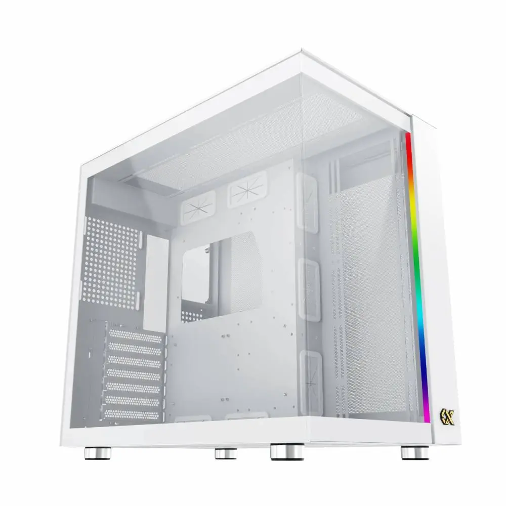 Кутия Xigmatek AQUA ULTRA AIR Arctic, 7 x ARGB Fans, EATX Case