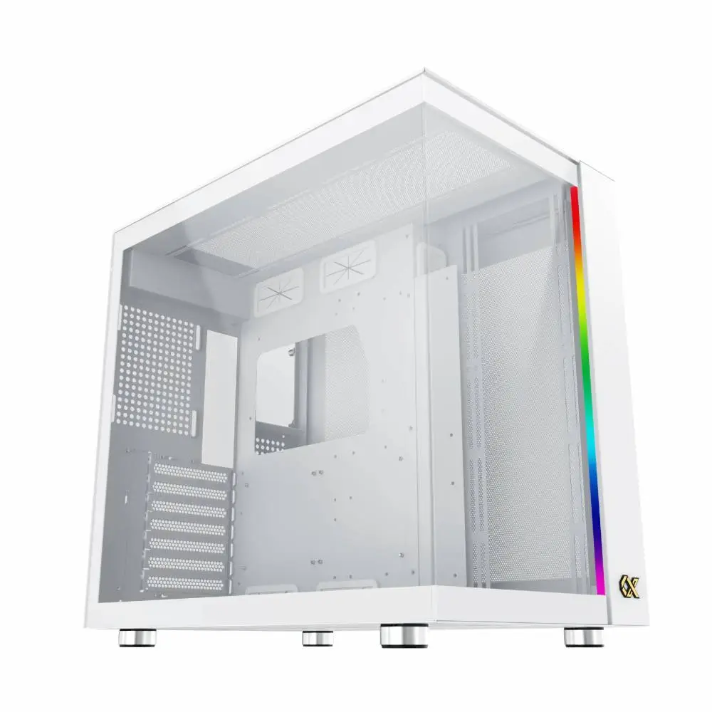 Кутия Xigmatek AQUA ULTRA AIR Arctic, 7 x ARGB Fans, EATX Case