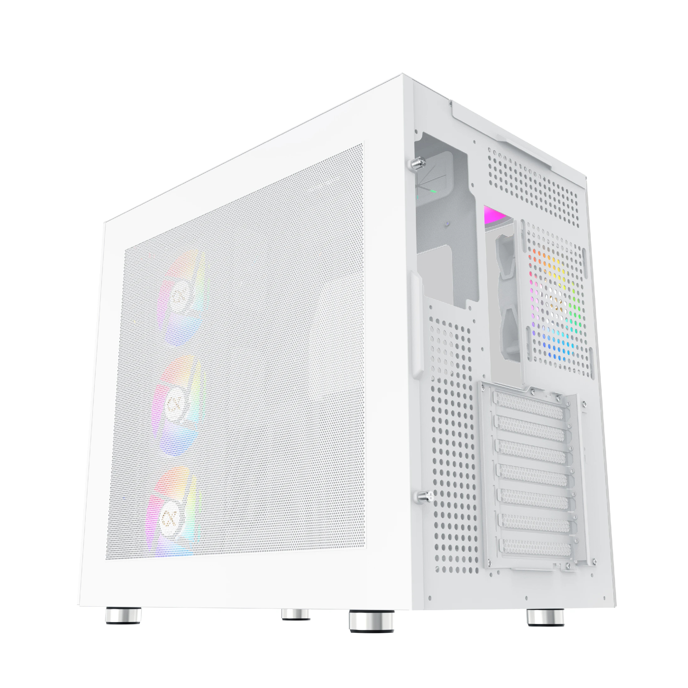 Кутия Xigmatek AQUA ULTRA AIR Arctic, 7 x ARGB Fans, EATX Case 