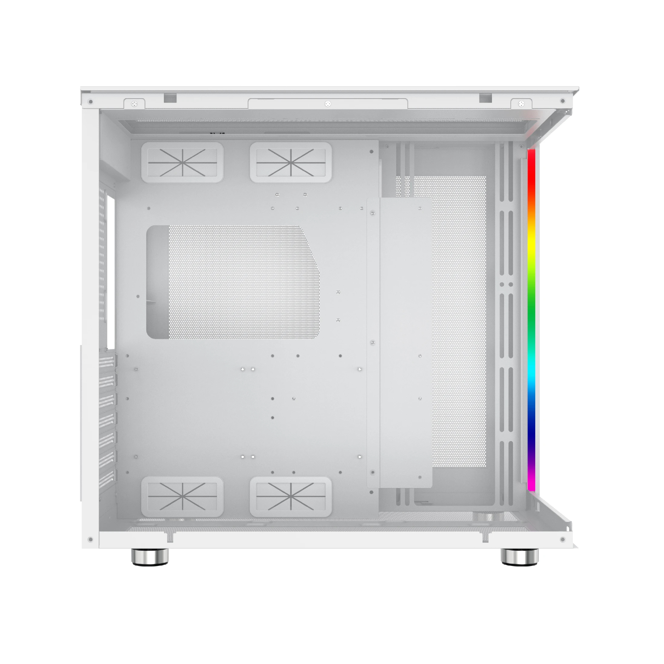 Кутия Xigmatek AQUA ULTRA AIR Arctic, 7 x ARGB Fans, EATX Case 