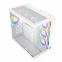 Кутия Xigmatek AQUA ULTRA AIR Arctic, 7 x ARGB Fans, EATX Case 