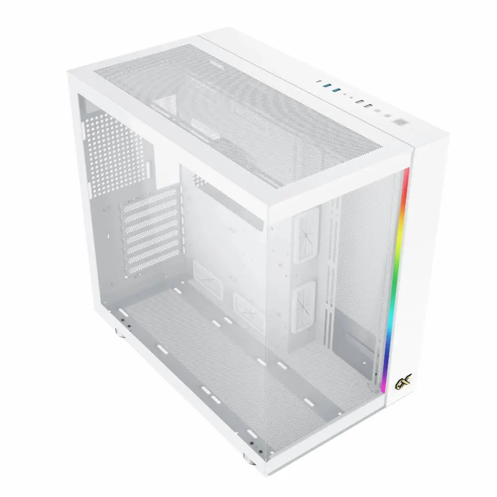 Кутия Xigmatek AQUA ULTRA AIR Arctic, 7 x ARGB Fans, EATX Case 