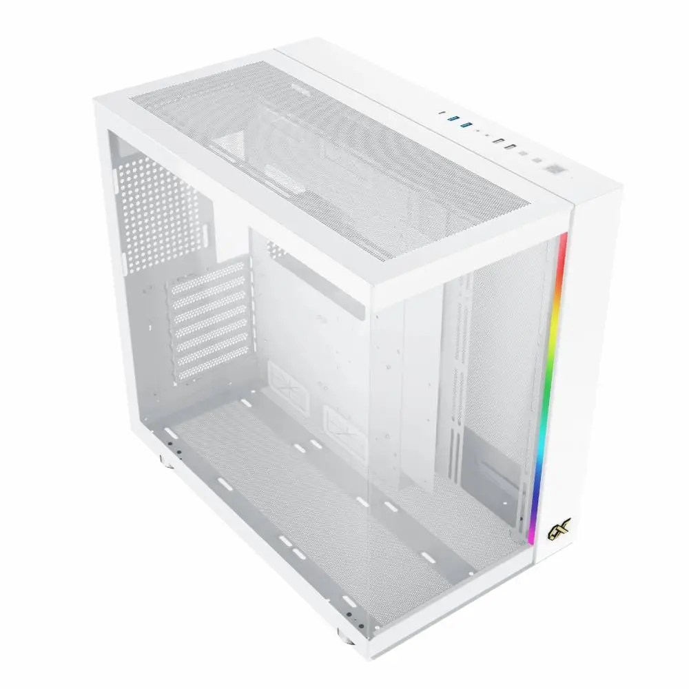 Кутия Xigmatek AQUA ULTRA AIR Arctic, 7 x ARGB Fans, EATX Case 