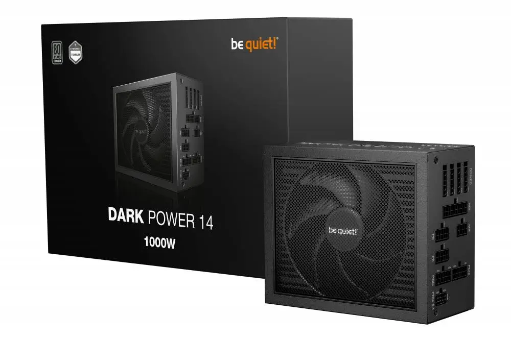 Захранване be quiet! Dark Power 14 1000W, ATX 3.1, 80 Plus Titanium PSU - BP020EU