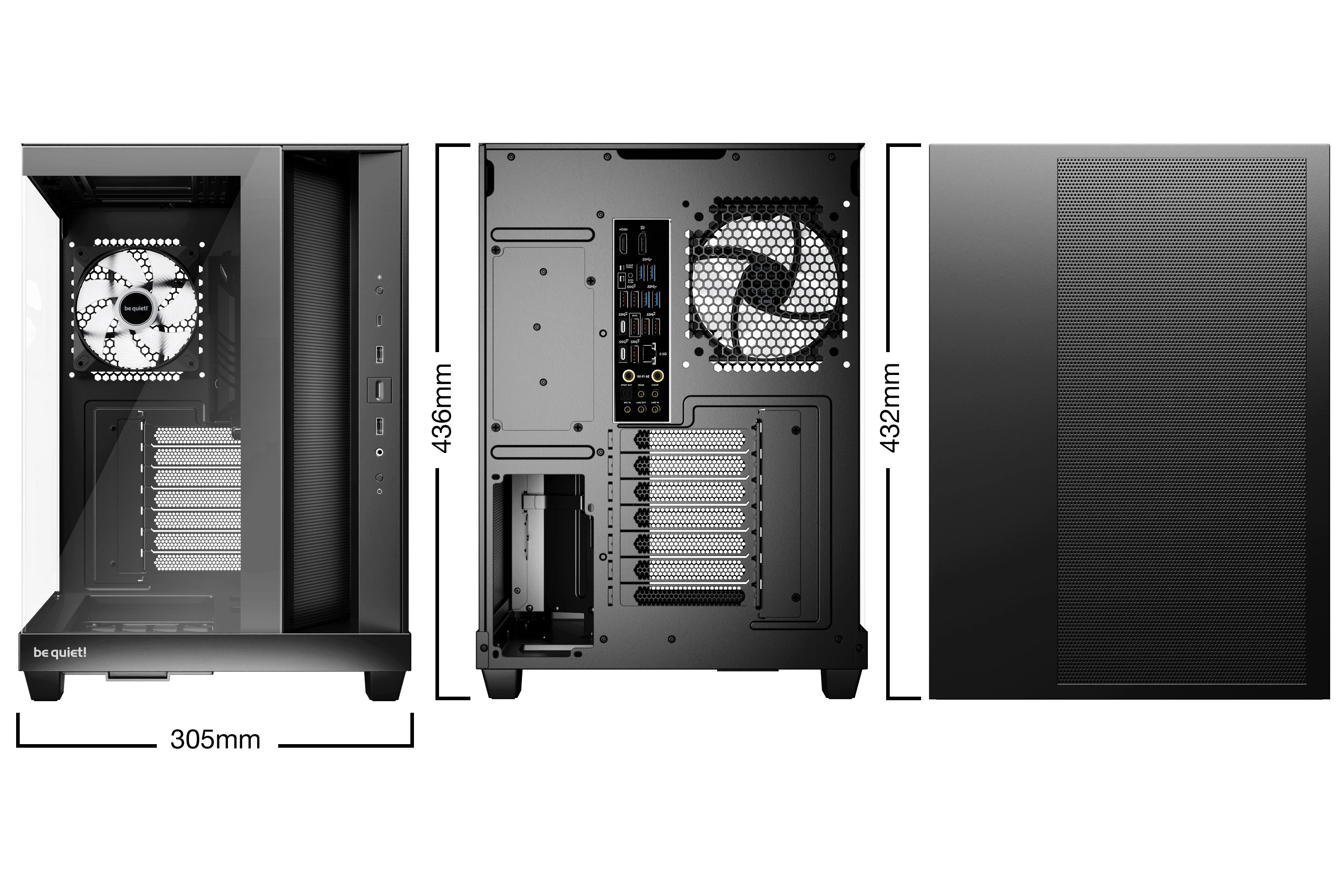 Кутия be quiet! LIGHT BASE 500 LX Black Case ATX - BGW85 