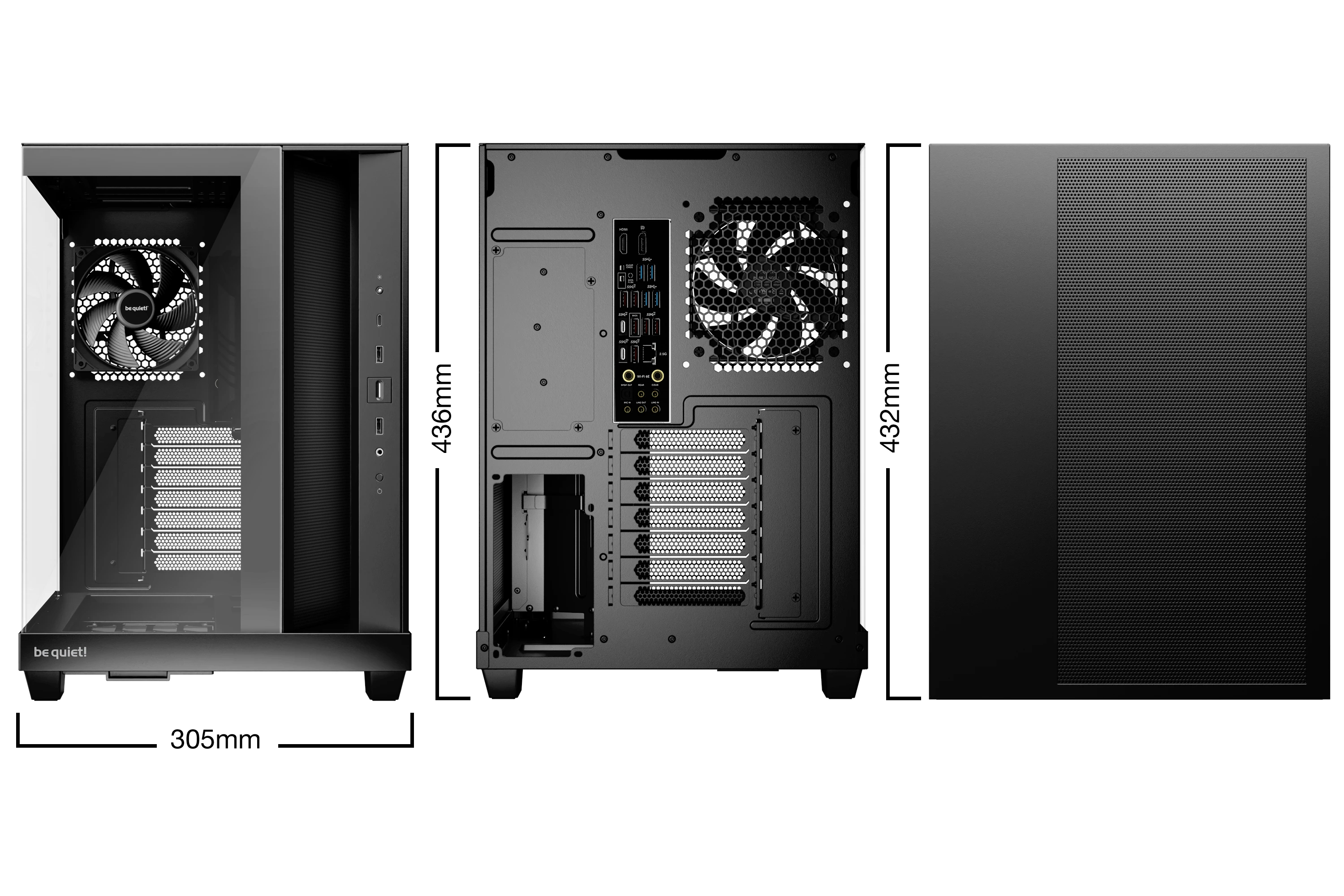 Кутия be quiet! LIGHT BASE 500 Black Case ATX