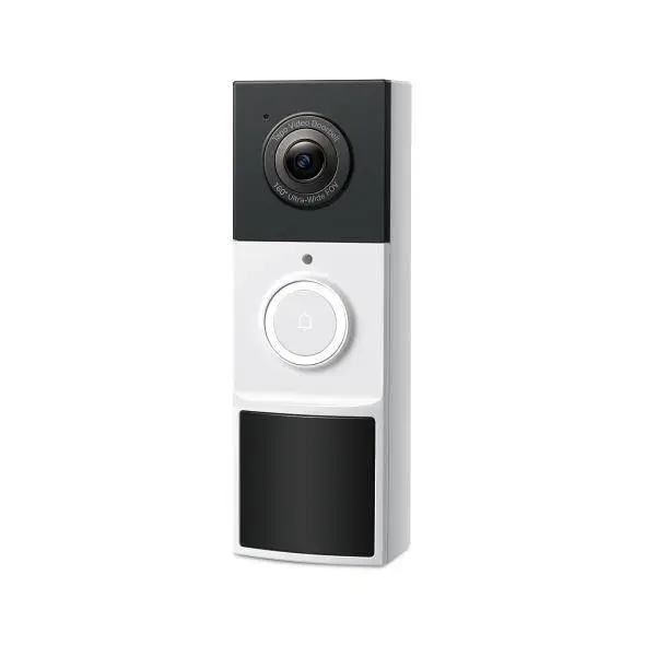 TP LINK нтелигентен видео звънец за врата Tapo D210, 2K QHD (2560×1440),160° зрителен ъгъл, microSD до 512 GB, 2.4Ghz, AI-разпознаване