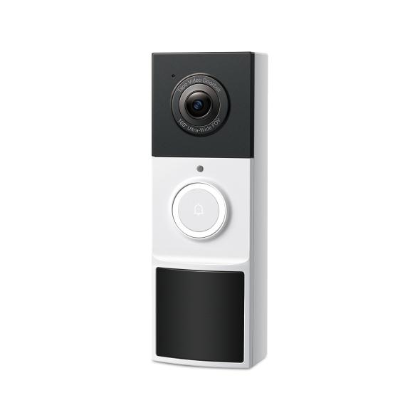 TP LINK нтелигентен видео звънец за врата Tapo D210, 2K QHD (2560×1440),160° зрителен ъгъл, microSD до 512 GB, 2.4Ghz, AI-разпознаване