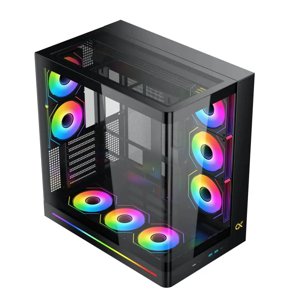 Кутия Xigmatek PANO II AIR, 8 x ARGB Fans Case E-ATX